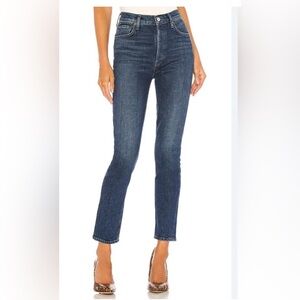 Agolde Nico High Rise Blue Jeans. Like New.